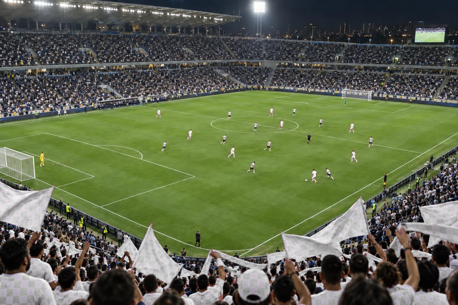 O estádio visto do alto