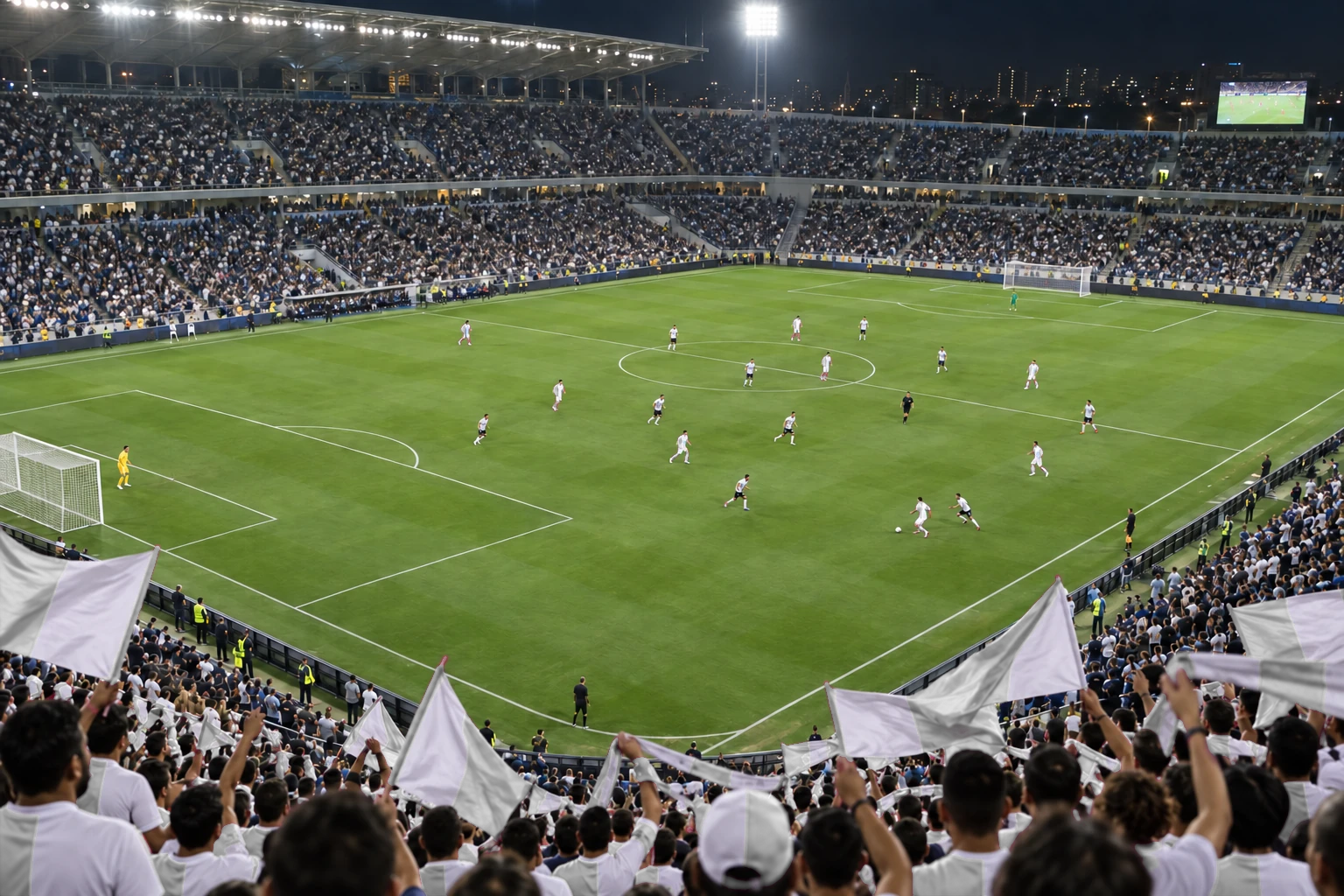 O estádio visto do alto