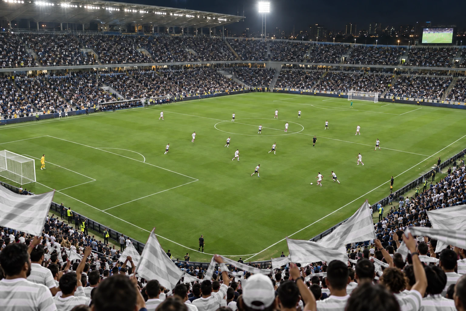 O estádio visto do alto
