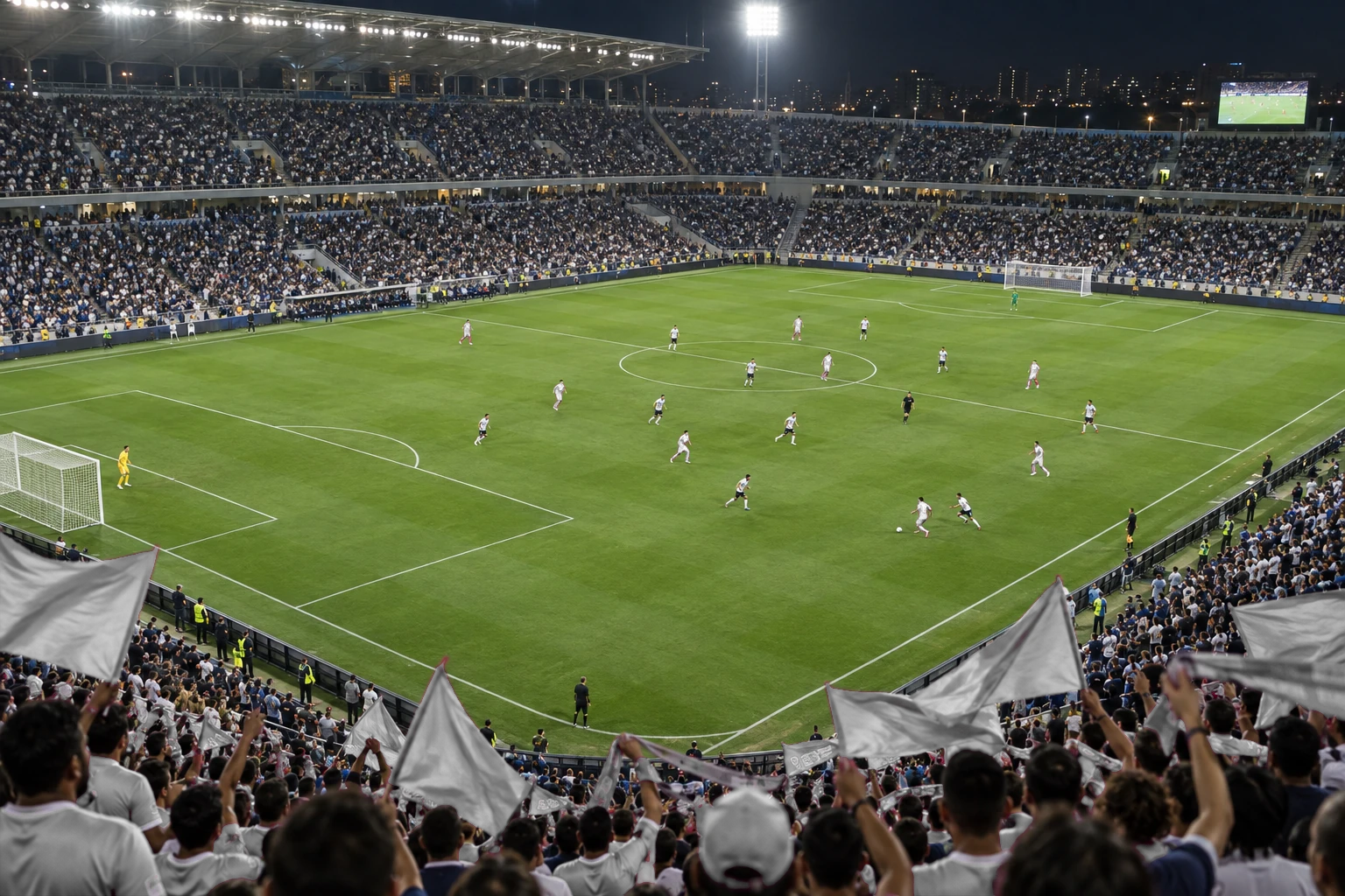 O estádio visto do alto
