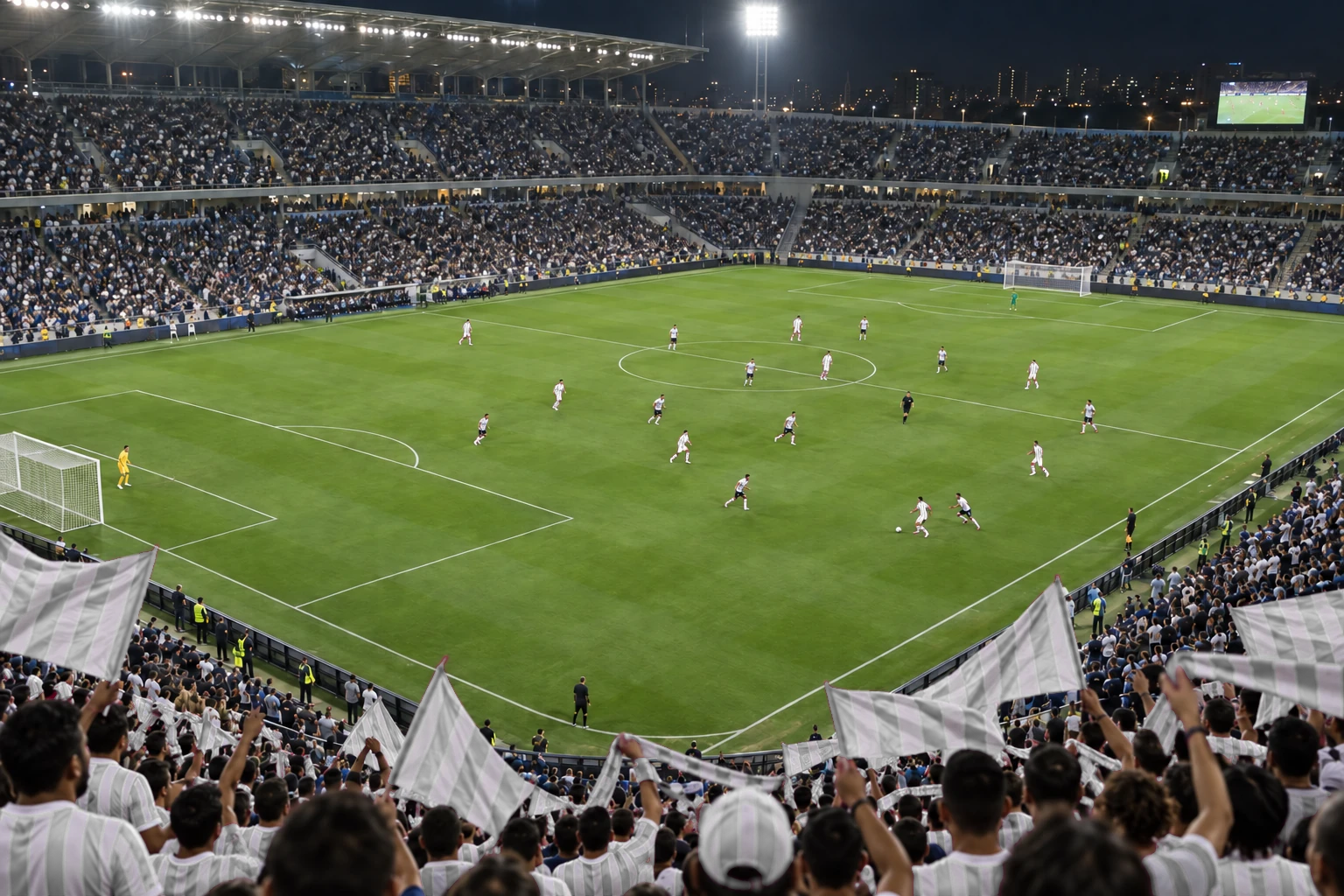 O estádio visto do alto