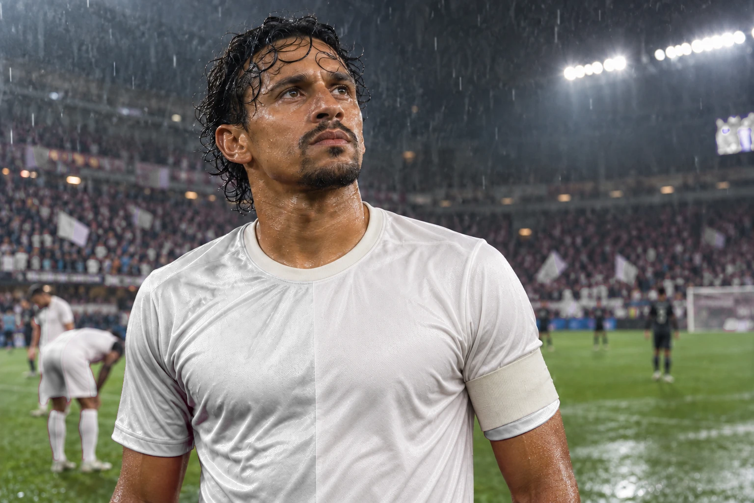 Capitão à beira do campo