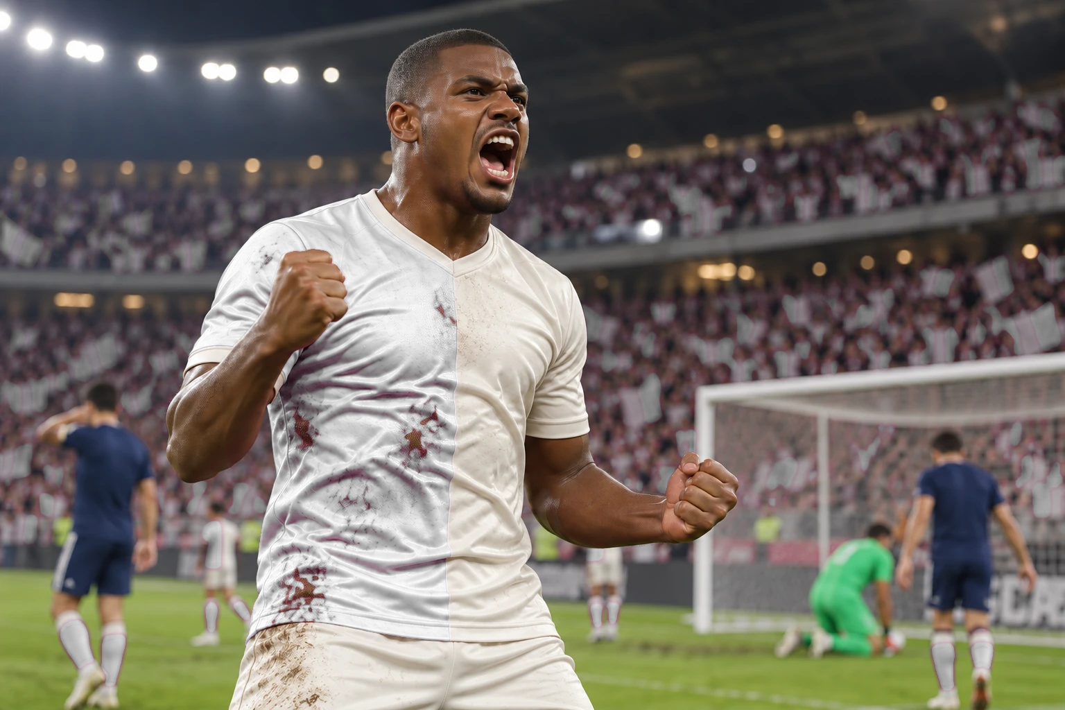 O grito de gol do artilheiro