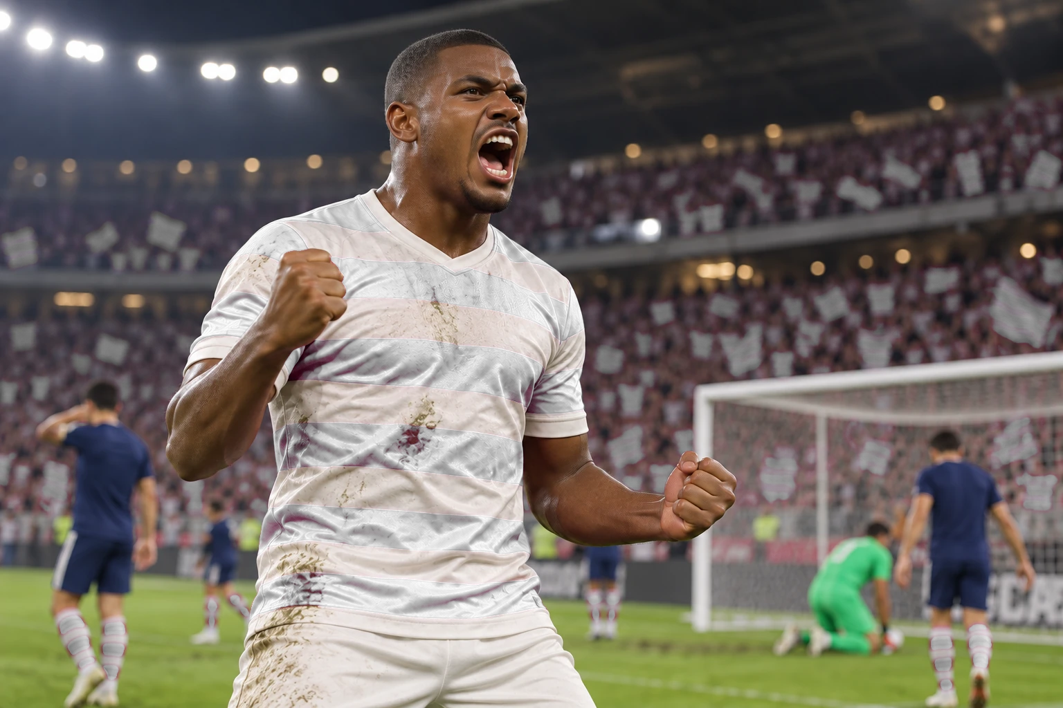 O grito de gol do artilheiro