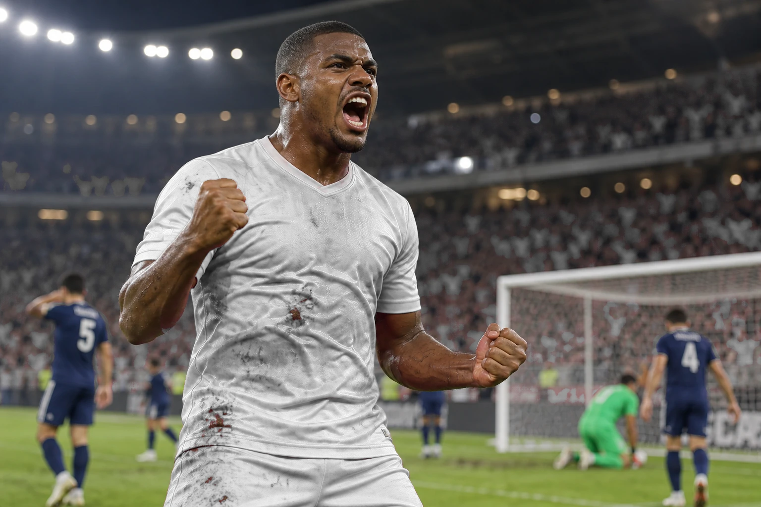 O grito de gol do artilheiro