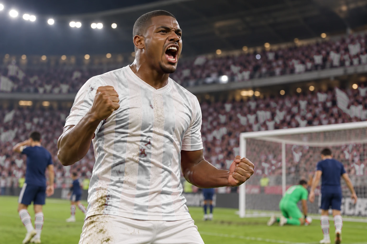 O grito de gol do artilheiro