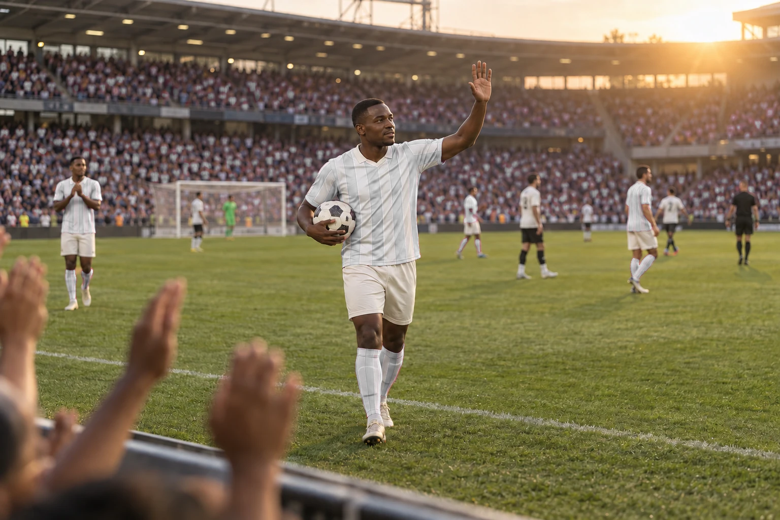 A torcida reconhece o protagonista